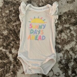 Little Green Radicals Pastel 'Sunny Days Ahead' Ruffle Bodysuit - Pink